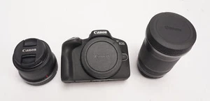 Canon EOS R50 Mirrorless Camera with 18-45mm and 55-210mm Lenses Black - Zdjęcie 1 z 4