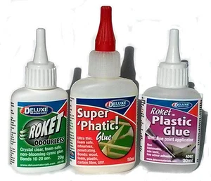 Paquete de pegamento plástico de bajo olor superpegamento ciano y súper alifático - Imagen 1 de 1