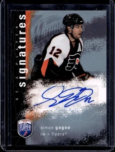 2007-08 Upper Deck Be a Player Simon Gagne Signatures Auto #S-GA Flyers - Picture 1 of 2