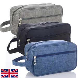 Mens Wash Bag toilet bag Wash large-Travel Toiletries Accessories Mens Wash Bag - Picture 1 of 14