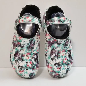 Crocs zoccoli foderati pelliccia sintetica tie dye scarpe classiche uomo 9 donna 11 sandali 206341 - Foto 1 di 14