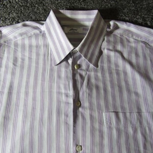 Camicia Brioni Uomo L Neiman Marcus Made In Italy Abito Formale Casual - Foto 1 di 9
