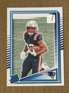 2025 Panini Donruss TreVeyon Henderson Rated Rookie Card 32 Pats RC - Bild 1 von 3
