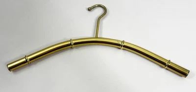Percha de ropa vintage de latón de 16" Hollywood aspecto bambú MCM GUC Foto 1 de 4