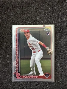 Tarjeta de novato Thomas Saggese 2025 Topps cromada (RC) #87 Cardinals - Imagen 1 de 1
