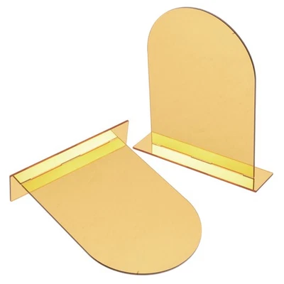  2 Pcs Buchstützen Kunststoff Acryl Buchhalter Dekorative Buchend - Bild 1 von 4