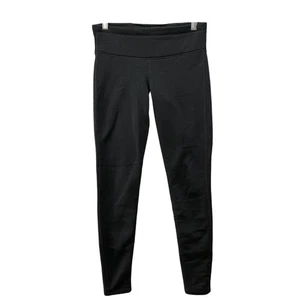Athleta Fleece Lined Leggings Womens XS Black Zip Pocket Tight - Picture 1 of 9