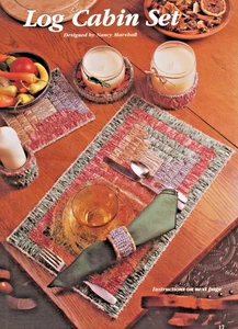 Blockhaus Set, Homemade Love, Ginger - KUNSTSTOFF LEINWAND MUSTER - aus Buch entfernt - Bild 1 von 3