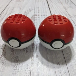 2 Empty Pokeball Nest Pokemon Mega Bloks Construx Figure Replacement - Picture 1 of 4