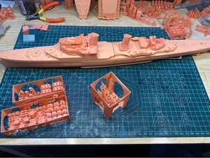 1/350 British Royal Navy Liverpool Cruiser Unpainted Model Kit 3D Printed - Picture 1 of 18