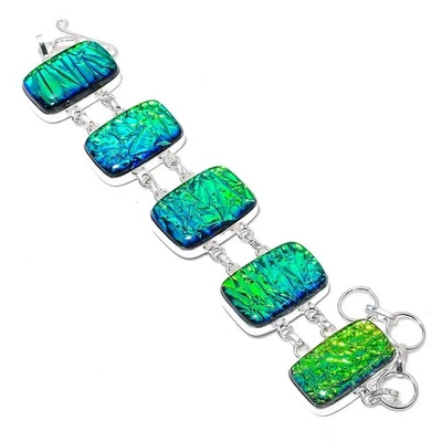 Ammolith Edelstein Armband verstellbare Kette handgefertigt toller Schmuck 8 ... - Bild 1 von 4