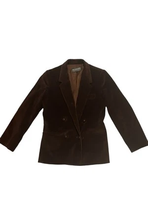 CHAQUETA BLAZER PANA ESTILO AÑOS 80 vintage universidad preppy academia marrón 7/8 Foto 1 de 4