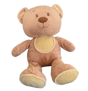 Babies R Us hellbraun Teddybär gelb Kreis Bauch Plüsch Stofftier Baby Lovey 12 Zoll - Bild 1 von 11