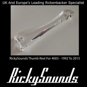 Repose-Pouce Pour Rickenbacker 4003 1992-2015 Transparent - Imagen 1 de 1