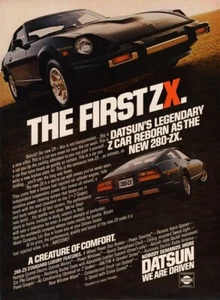 Datsun 280-ZX 1979 Nissan Motor Company autos sedán coche anuncio de revista de 1 página - Imagen 1 de 1