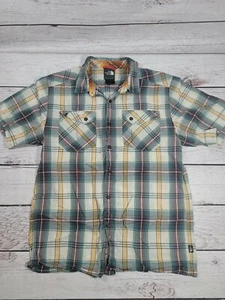 THE NORTH FACE Button Front Short Sleeve Shirt Cotton Blend Size Small P6 - Picture 1 of 7