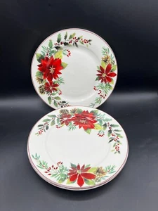 Plato de ensalada Grace Teaware de pascua a cuadros 8" - Juego de 4 - Imagen 1 de 5