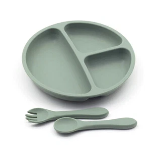 Silicone  Plates for Babies Toddlers Self Feeding  Plate with Silicone U4Y8 - Picture 1 of 9