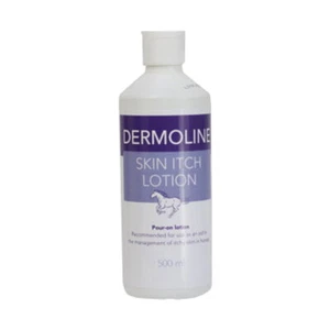 Dermoline Skin Itch Lotion Sooths Itchy Manes & Tails Prevents Hair Loss Rubbing - Picture 1 of 1