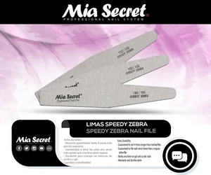 Hima de uñas Mia Secret diamante cebra rápida 50 piezas 100/100 150/150 180/180 tú eliges - Imagen 1 de 4