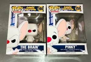 Nuovo Funko Pop Animation 159 160 Pinky And The Brain Vinyl Figure Volted Lotto Set - Foto 1 di 6