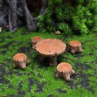 5pcs Resin Crafts Garden Table And Chair Ornaments  Garden Home Decoration
