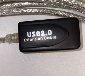 Amplificador de señal de cable repetidor de extensión USB 2.0 de 15 pies y 10 m de un macho a una hembra - Imagen 1 de 6