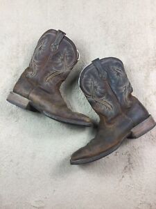 Mens Brown Ariat Boots Size 12EE Cowboy Rodeo Western 