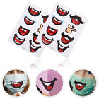  10 Sheets Animation Stickers Mouth for Crafts Child Student Filler