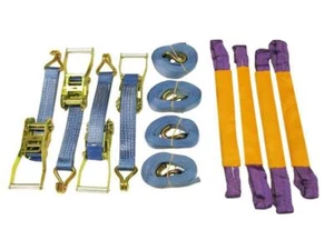 Juegos de trinquete de recuperación 50 mm 6 M 5 T x4 (eslingas redondas correas de amarre gancho de rueda) - Imagen 1 de 1