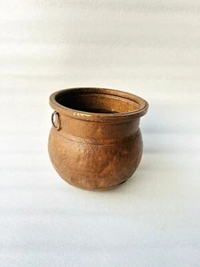Old Iron Planter Pot Old Big Iron Hand Forged Storage Pot Vintage Planter Pot - Picture 1 of 5