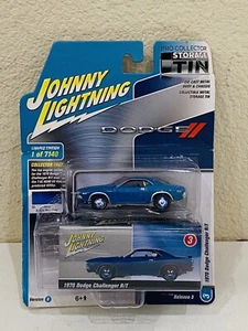 Dodge Challenger R/T 2022 Johnny Lightning 1970 lata de almacenamiento lanzamiento 3/no 3, 1:64 - Imagen 1 de 2