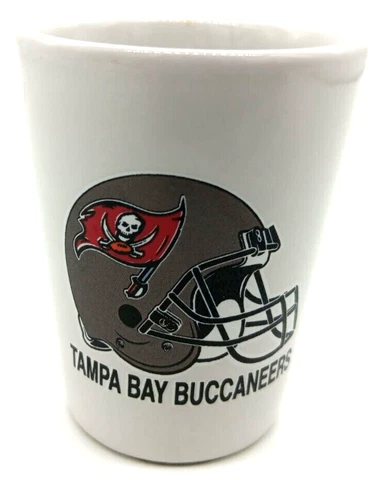 Tampa Bay Buccaneers Shot Glass Officially Licensed NFL Helmet Logo Cover