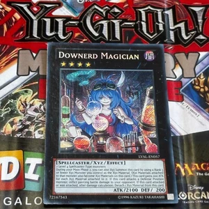 Tarjeta secreta rara YuGiOh Downerd Magician LVAL-EN057 - Imagen 1 de 1