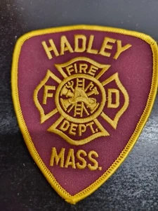 Parche de hombro vintage Hadley Massachusetts Departamento de Bomberos - Imagen 1 de 3