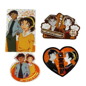 Detective Conan Heiji Kazuha Carddass Die Cut Sticker Set Japan Import - Picture 1 of 2