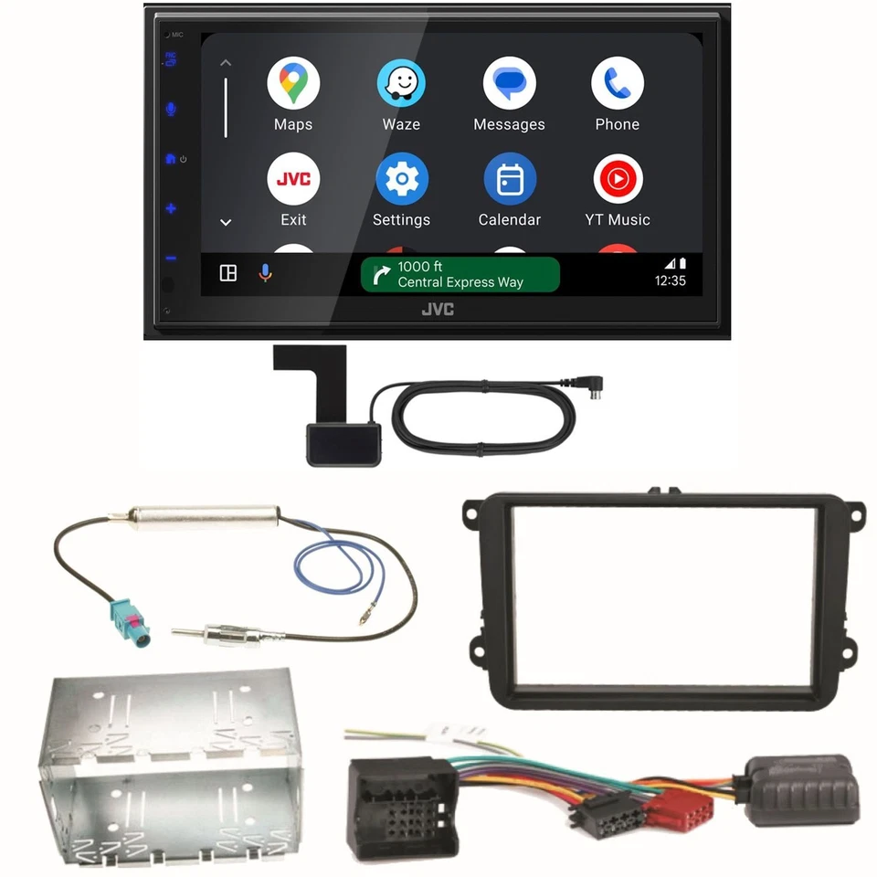 JVC KW-M695DBW Android Auto CarPlay Einbauset für Seat Leon Alhambra Altea XL - Bild 1 von 1