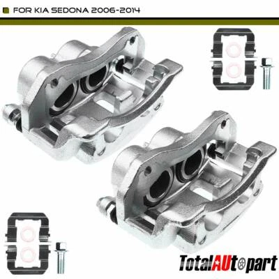 Pinza de freno delantera 2 piezas para Kia Sedona 2006-2014 Hyundai Entourage 2007-2008 Foto 1 de 4