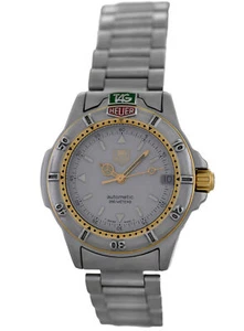 Tag Heuer Exclusive 4000 Series 695.713KA Date Gold Steel 37MM Automatic Watch - Picture 1 of 8