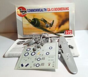 AIRFIX 1:72 SCALE COMMONWEALTH CA-13 BOOMERANG MODEL KIT - 02099 - BOXED