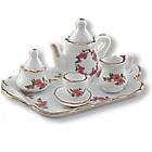 Tea Set for 1 Lisa Pattern 625/8 Reutter Porcelain DOLLHOUSE Miniature