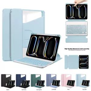 For iPad Air 11" 13"/ iPad Pro 11" 13" M4 2024 Keyboard Smart Case Cover TOP - Picture 1 of 24