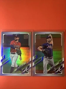 2021 Topps Series 2 Rainbow Foil #515 & #495 Ender Inciarte & Cole Hamels Braves - Picture 1 of 2