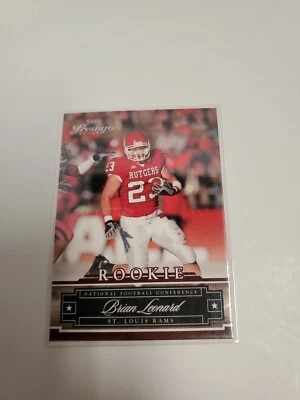 2007 Playoff Prestige #238 Brian Leonard Rookie Card - Image 1 of 4