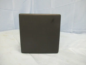 Peach & Pebble 5 inch Black Ceramic Square Vase, Pot 810068542738 - Picture 1 of 5