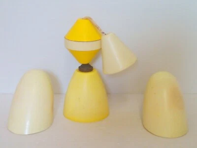 Ceiling Light + 2 Wall Sconces Vintage Bakelite Fixture - Image 1 of 4