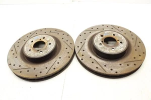 Front Drilled and Slotted Rotor set for 2004 Subaru WRX STI - Picture 1 of 8