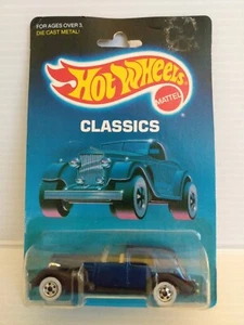 Hot Wheels 1988 classic Royal blue classic Caddy. Unpunched card - Picture 1 of 4