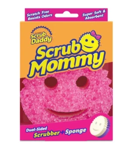 Scrub Daddy Scrub Mommy Polymer Foam Sponge Scratch-Free Cleaning Scrubbing Home - Picture 1 of 6