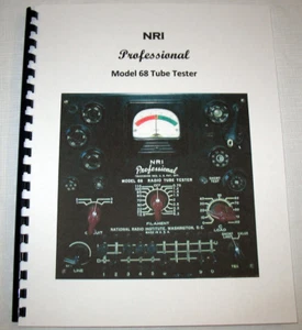 Manual Tube Charts Updates CHOOSE NRI 67 68 69 71 Tube Tester, has 6BQ5 EL34 etc - Picture 1 of 7